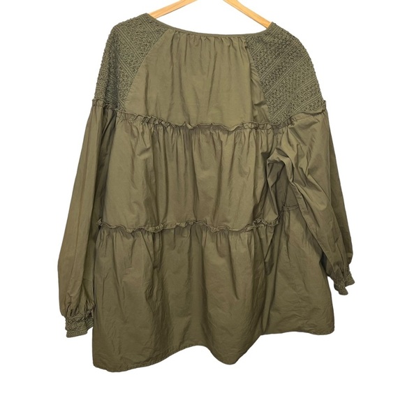 Mare Mare Anthropologie Boho Smocked Tunic Size 2x - Picture 3 of 13